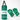 Junior Box-Set Boxsack mit Handschuhe green