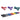 6Kg (2x0.5,2x1,2x1.5) Neoprene Gymnastic Dumbbells Weights